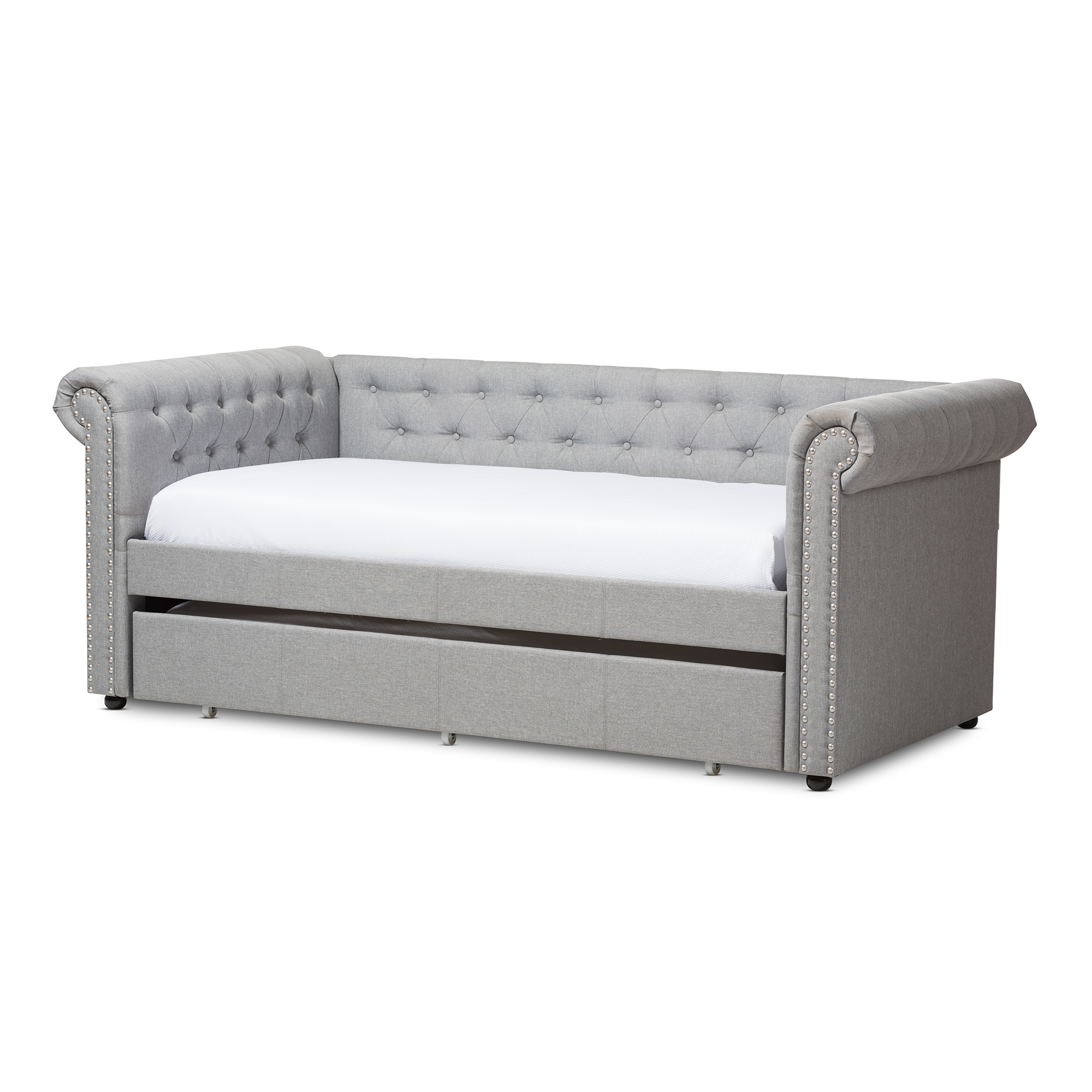 Baxton trundle deals bed